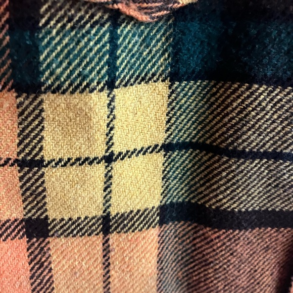 Vintage 1970s Wool Fall Plaid Shacket - Picture 5 of 12